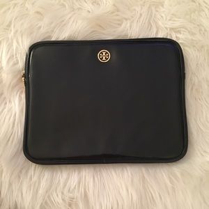 Tory Burch Black and Gold Tablet Case